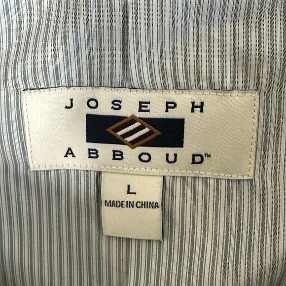 Joseph Abboud Vest Mens L Blue Linen Button Down Classic Preppy Workwear Formal - Picture 4 of 5